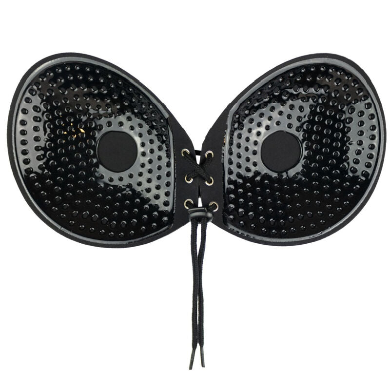 BYE BRA - BRAS Soutien-Gorge Adhésif Emplacement Noir Bonnet B — accessoires inclus