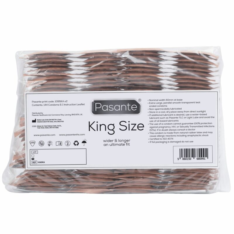 PASANTE Préservatifs King Size Sac 144 Unités - Aura Intime