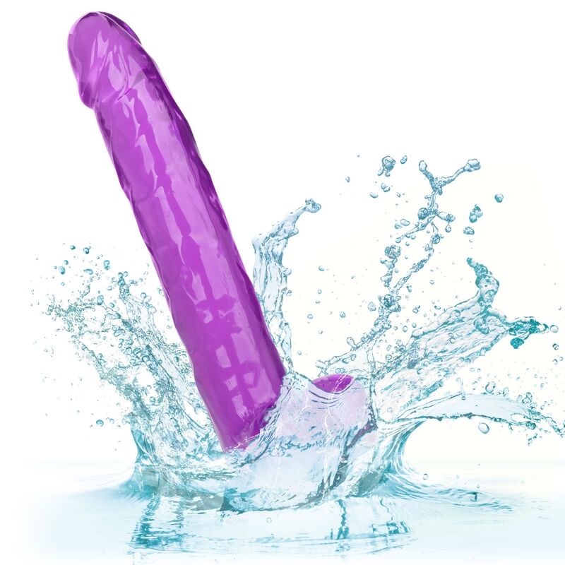 CALEXOTICS Gode Reine Taille Violet 25.5 Cm — accessoires inclus