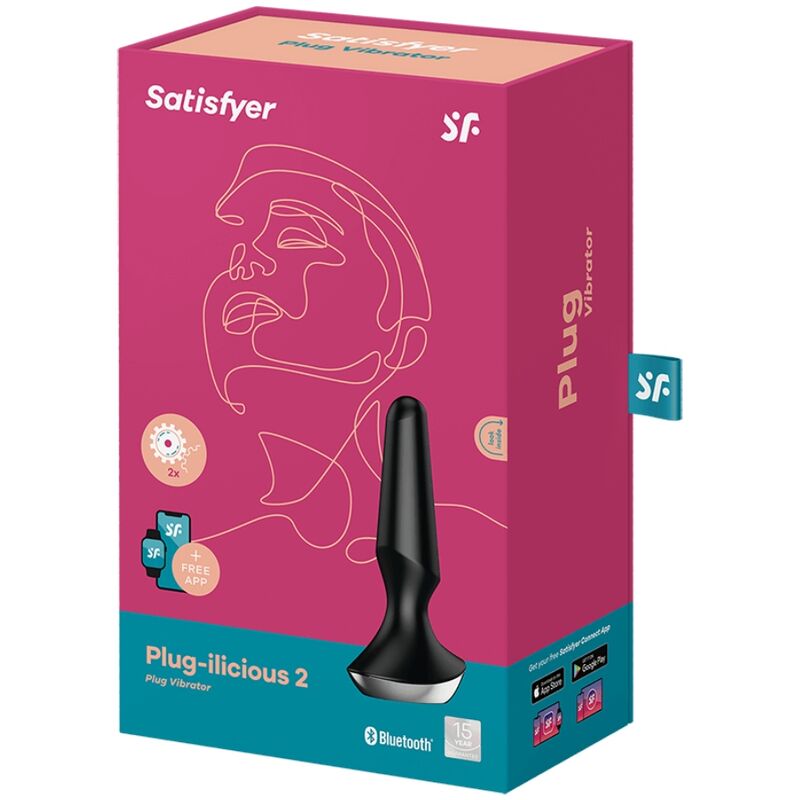 SATISFYER CONNECT Vibrateur Plug Ilicious 2 Plug Noir — accessoires inclus