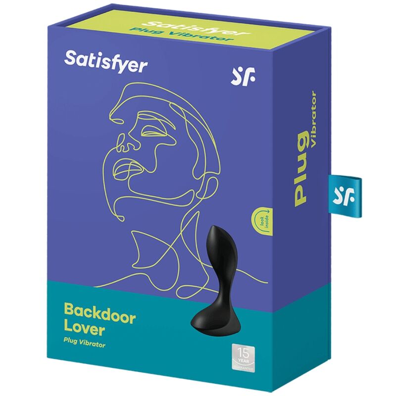 SATISFYER PLUGS Bouchon Vibrant Backdoor Lover Noir — vue arrière