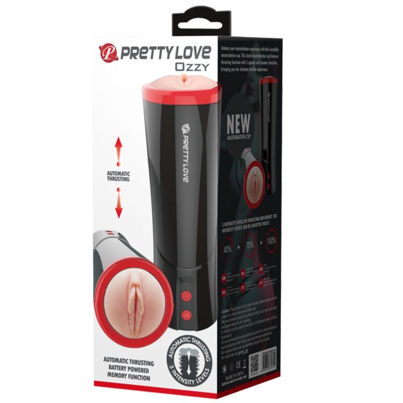 PRETTY LOVE MALE MASTURBATEUR MULTIFONCTION OZZY — accessoires inclus