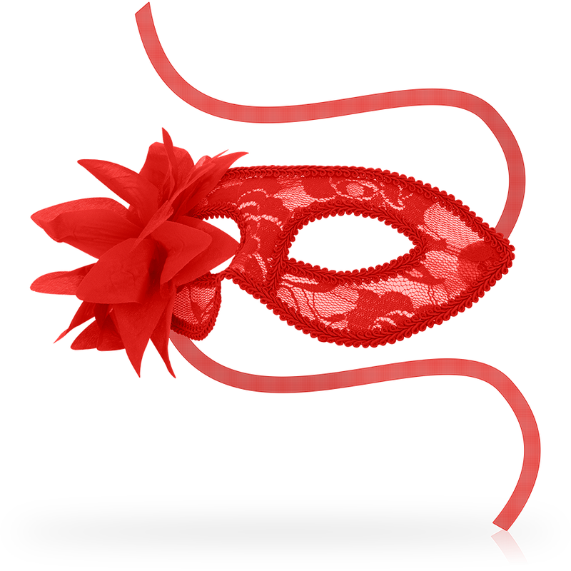 OHMAMA MASKS Masques Masques Dentelle Fleur Rouge — vue détaillée