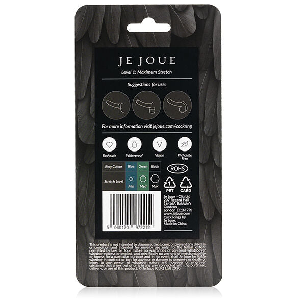 JE JOUE - Anneau Pénial En Silicone Extension Maximale - Noir