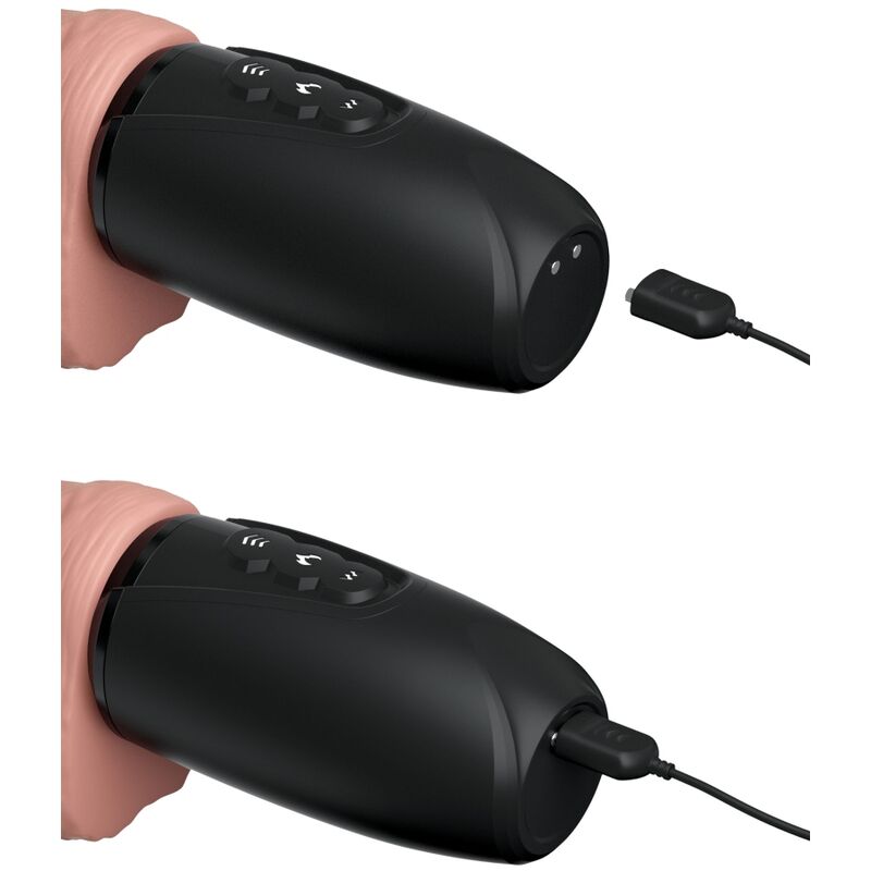 KING COCK PLUS PLUS TRIPLE MENACE PEAU CLAIRE — accessoires inclus