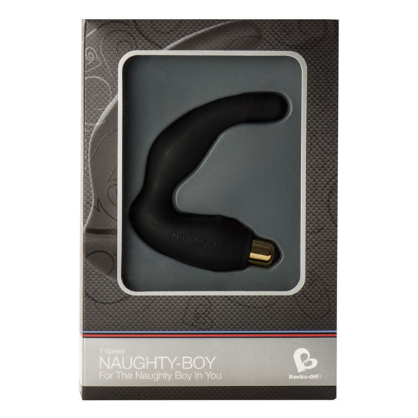 ROCKS-OFF Masseur Point G Mle Naughty-Boy 7 V Noir — vue détaillée