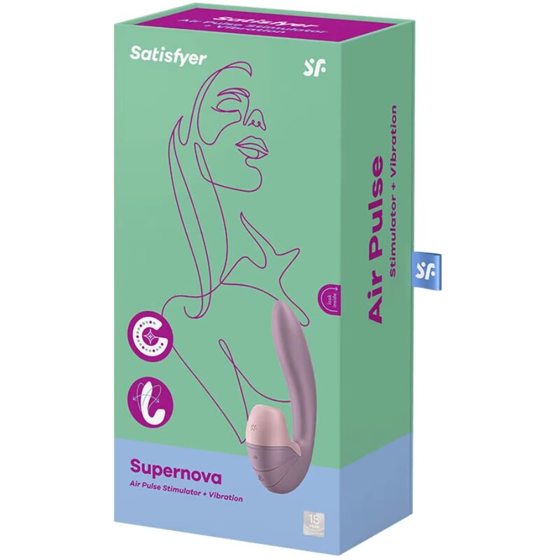 SATISFYER AIR PULSE Supernova Air Pulse Stimulateur Vibration Rose — vue alternative