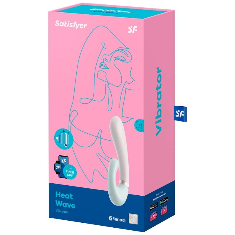 SATISFYER CONNECT Application Heat Wave Vibrateur Blanc — vue arrière