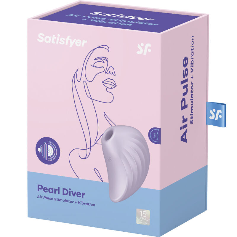 SATISFYER AIR PULSE Stimulateur Vibrateur Pearl Diver Violette — vue arrière
