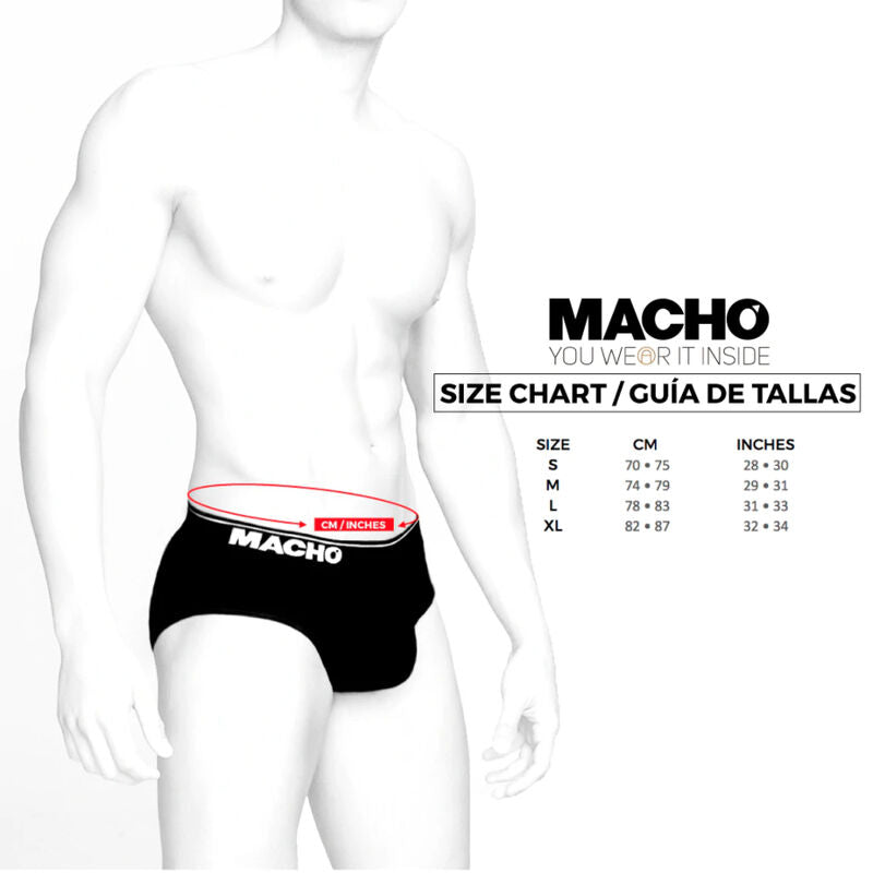 MACHO UNDERWEAR Ms24B Culotte Bleu Foncé S — vue arrière
