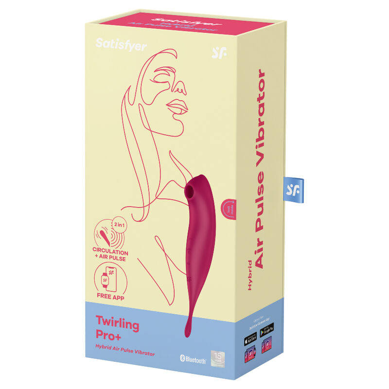 SATISFYER CONNECT Application Stimulateur Vibrateur Twirling Pro+ Rouge — vue alternative