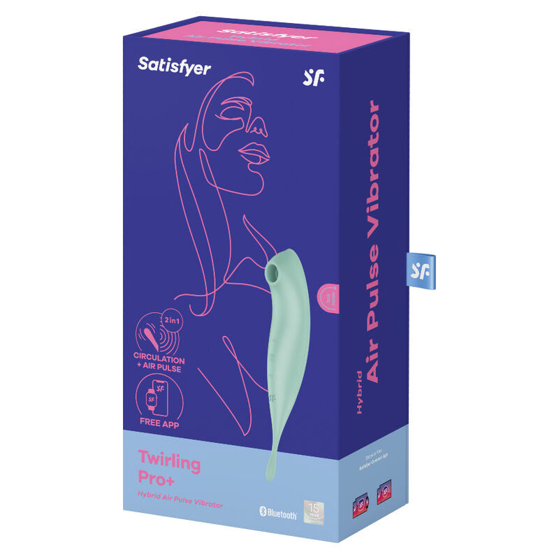 SATISFYER CONNECT Application Stimulateur Vibrateur Twirling Pro+ Vert — vue alternative
