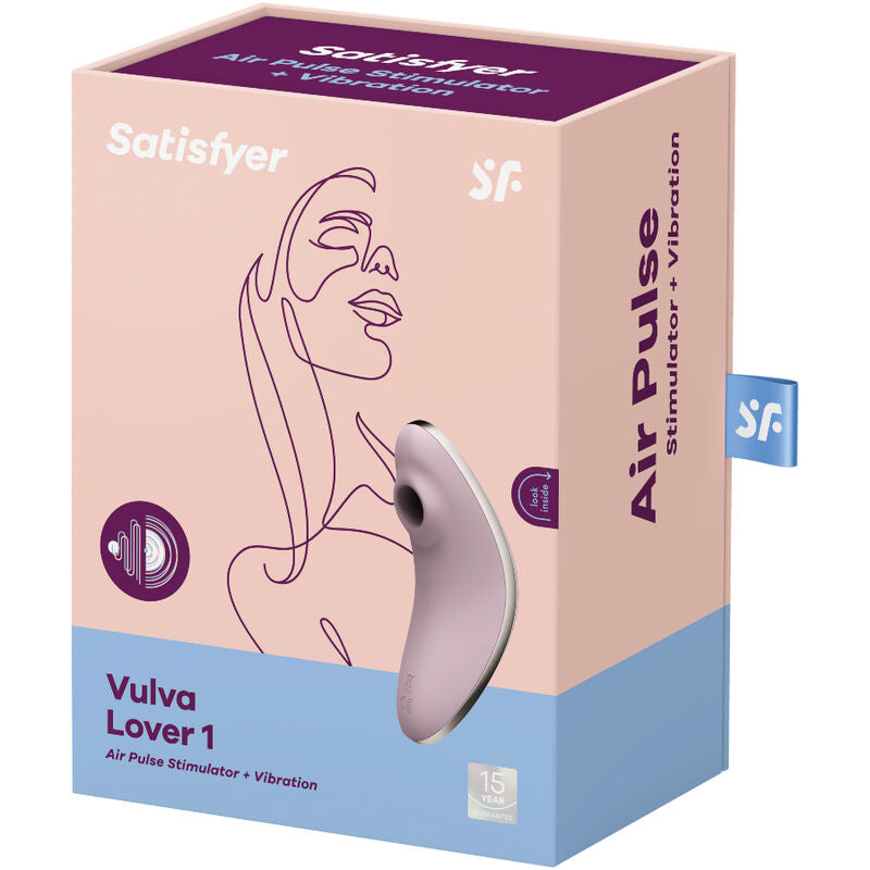 SATISFYER AIR PULSE Vulva Lover 1 Stimulateur Vibrateur Air Pulse Violet — vue arrière
