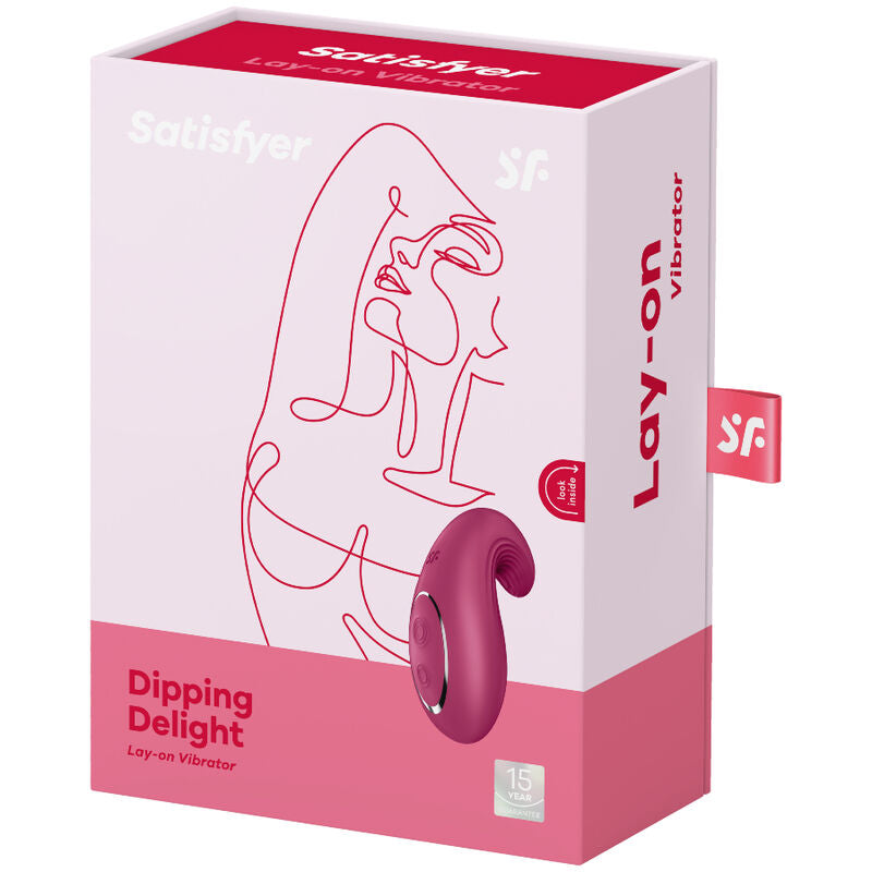 SATISFYER LAYONS Vibrateur Poser Dipping Delight Rouge — vue arrière