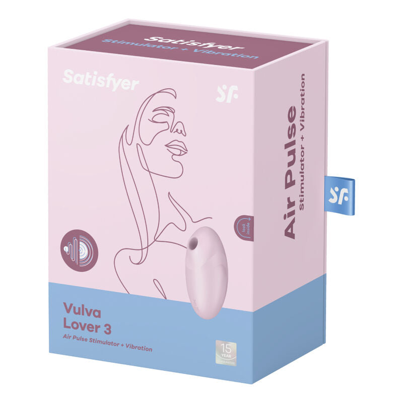 SATISFYER AIR PULSE Stimulateur Vibrateur Vulva Lover 3 Rose — vue arrière