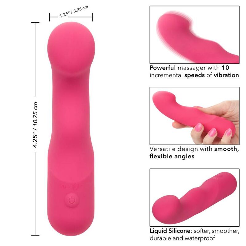 CALEXOTICS PIXIES CURVY ROSE — accessoires inclus