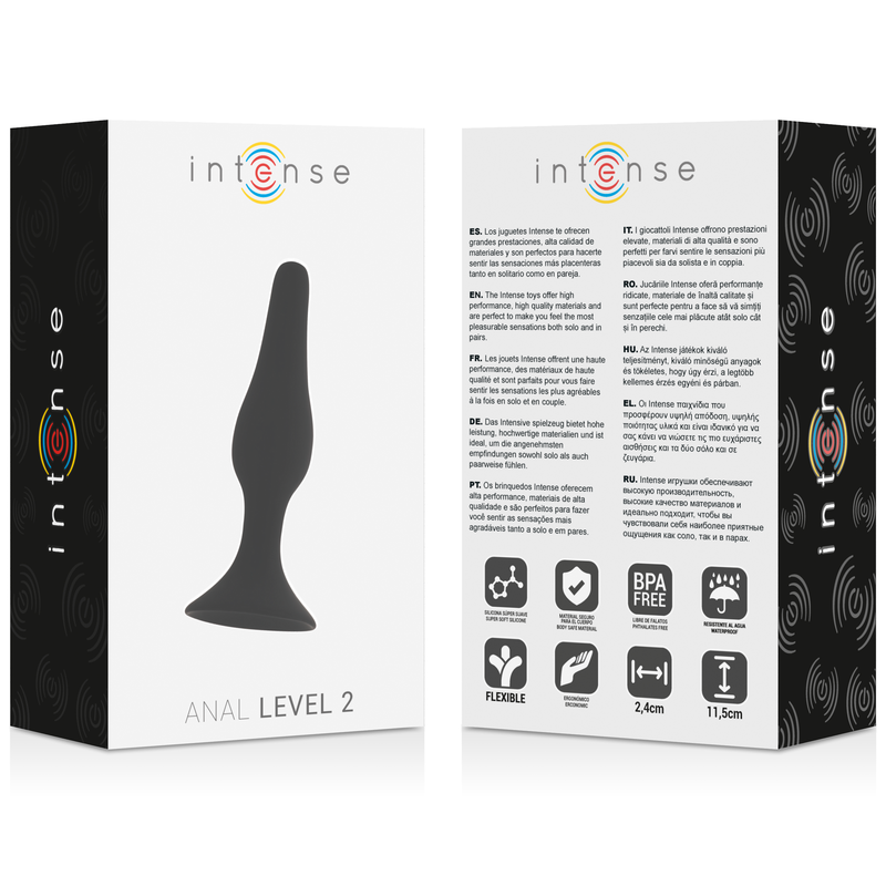 INTENSE ANAL TOYS NAL NIVEAU 2 11,5CM NOIR — vue alternative