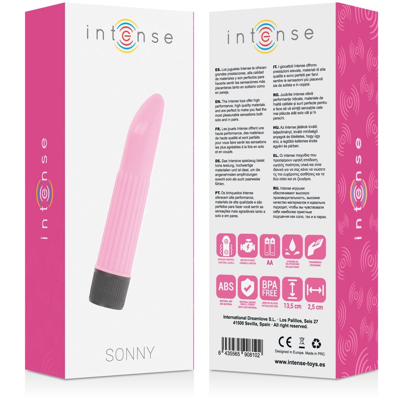 INTENSE FUN TOYS Vibrateur Sonny Rose — vue arrière