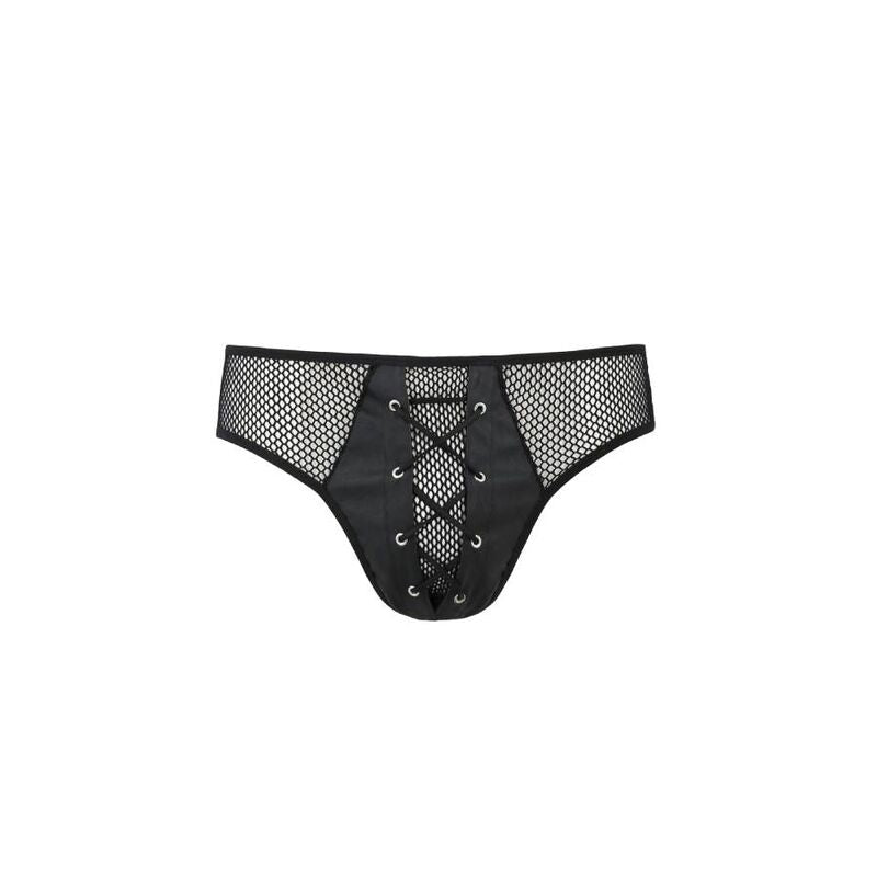 PASSION MEN 035 Slip Richard Noir L/Xl — accessoires inclus
