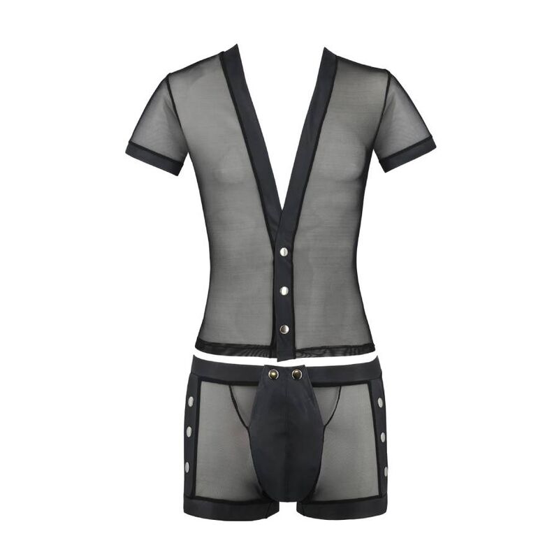 PASSION MEN 052 Ensemble Michael Noir L/Xl — accessoires inclus
