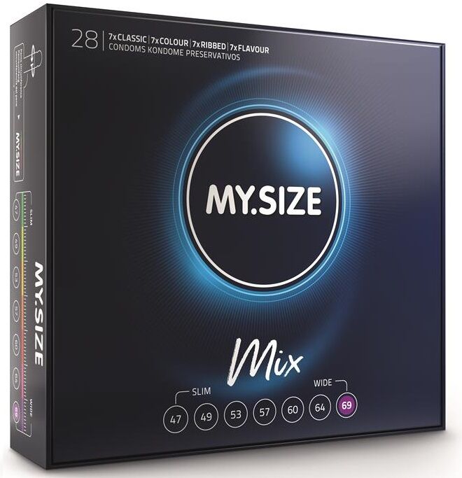 MY SIZE MIX Mix Préservatifs 69 Mm 28 Unités - Aura Intime