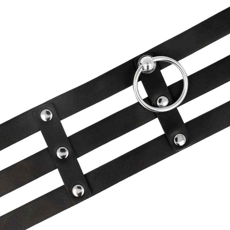COQUETTE ACCESSORIES Ras Cou Cuir Végan Style Fétiche — accessoires inclus