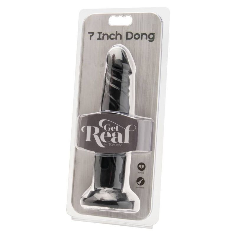 GET REAL DONG 18 CM NOIR — vue détaillée