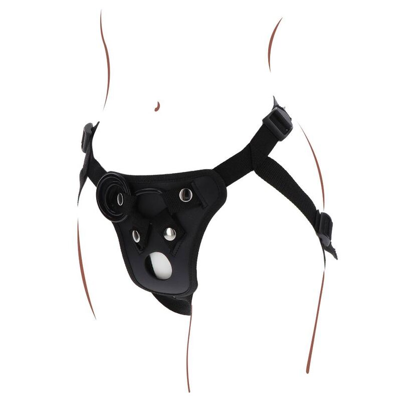GET REAL HARNAIS PLAISIR STRAP-ON NOIR — accessoires inclus