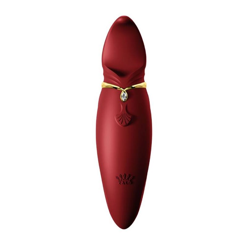 ZALO HERO PULSE WAVE MASSAGER RED — accessoires inclus