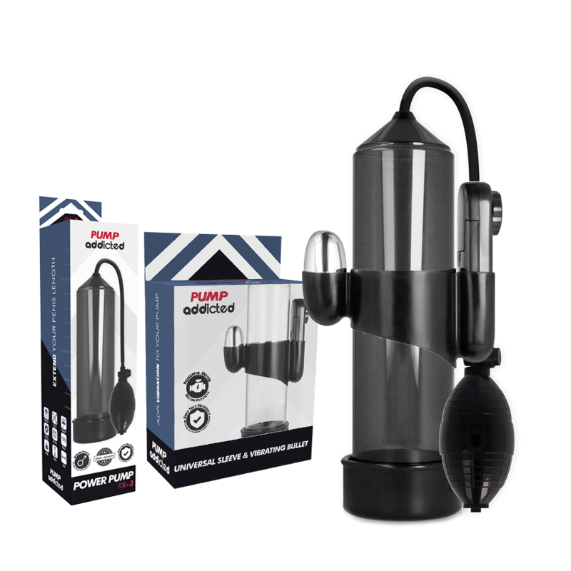 PUMP ADDICTED Vibrateur Rx3 Noir — vue détaillée