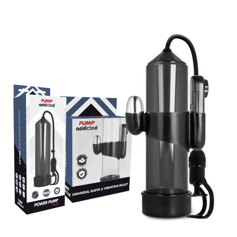 PUMP ADDICTED Vibrateur Rx5 Noir — vue détaillée