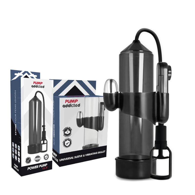 PUMP ADDICTED Vibrateur Rx7 Noir — vue détaillée