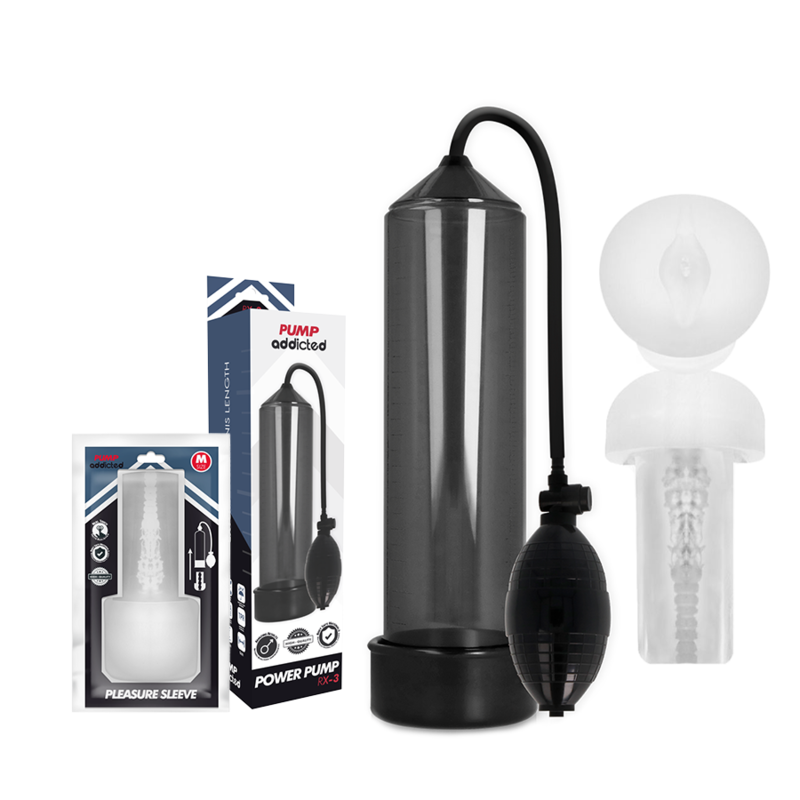 PUMP ADDICTED Rx3 Noir Manchon Plaisir — vue détaillée