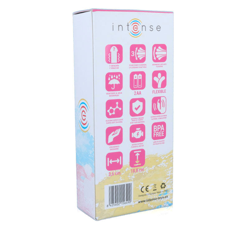 INTENSE HIGH TECH Vibrateur Oscillant Susy Silicone Lapin Rose — vue arrière