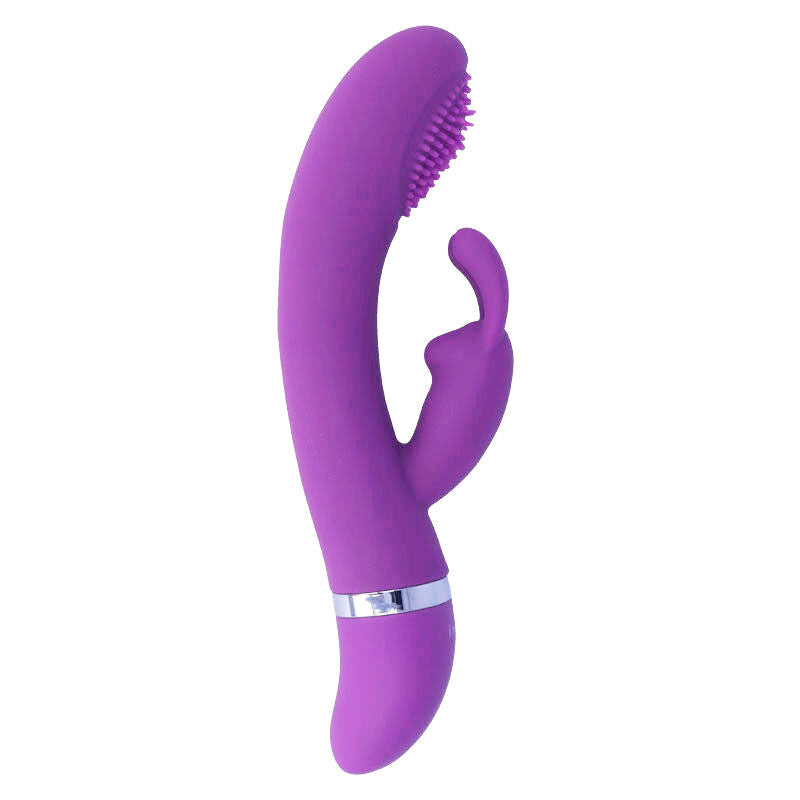 INTENSE HIGH TECH Vibrateur Oscillant Susy Silicon Rabbit Lilas — accessoires inclus