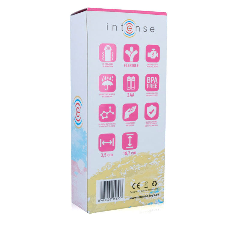 INTENSE HIGH TECH Vibrateur Leo Silicone Rose Luxe — vue arrière