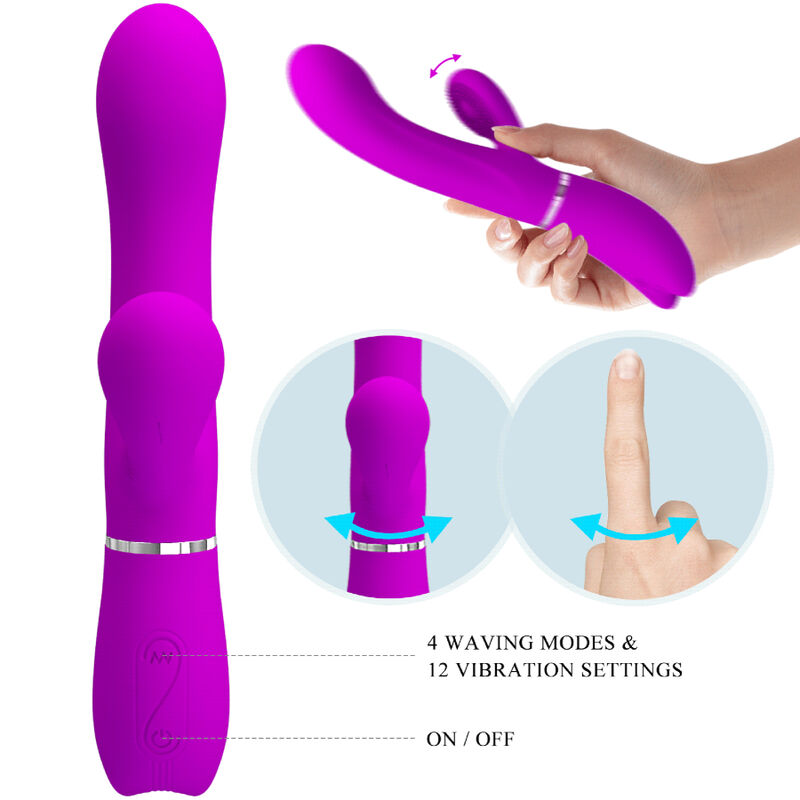 PRETTY LOVE Vibrateur Stimulant Clitoris — accessoires inclus