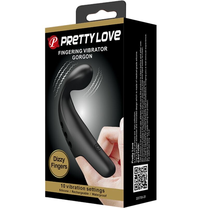PRETTY LOVE FLIRTATION Dés Vibrateur Black Gorgon — accessoires inclus