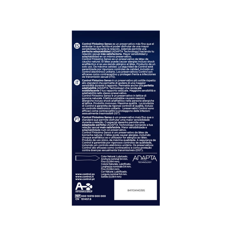 CONTROL CONDOMS Adapta Condoms 24 Units — vue détaillée