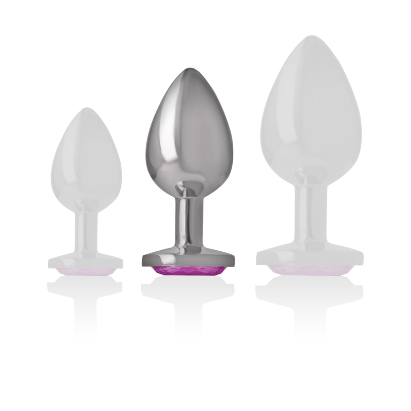 INTENSE ANAL TOYS Plug Anal Métal Aluminium Coeur Rose Taille M — accessoires inclus
