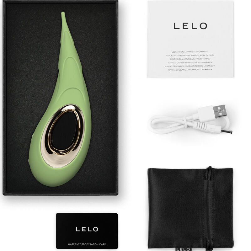 LELO Stimulateur Clitoris Dot Cruise Vert Pistache — vue arrière