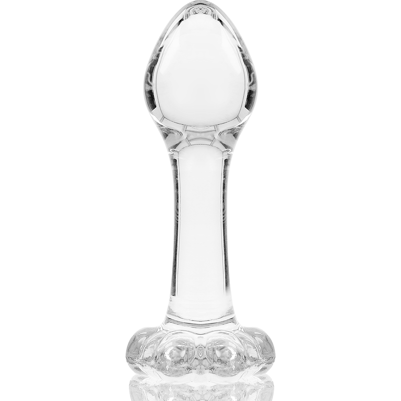 NEBULA SERIES BY IBIZA Plug Anal Modèle 2 Verre Borosilicate Clair 11 Cm -O- 3.5 Cm — vue arrière