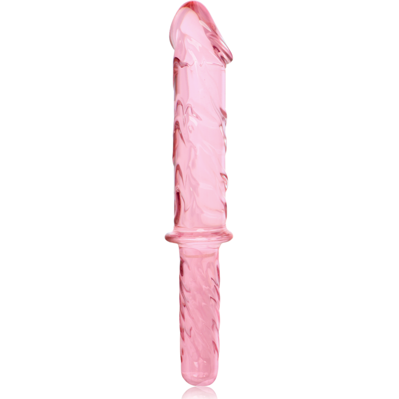 NEBULA SERIES BY IBIZA Modèle 24 Gode Verre Borosilicate Rose 28.5 Cm -O- 5 Cm — accessoires inclus