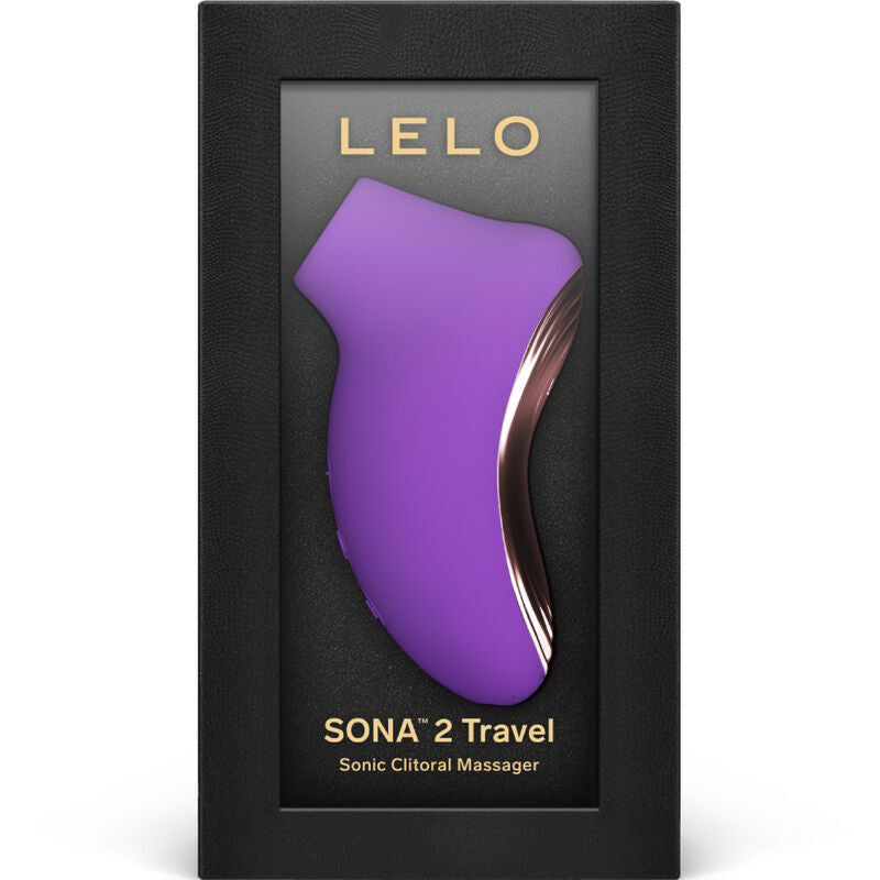 LELO Masseur Sonique Clitoris Sona 2 Travel Violet — accessoires inclus