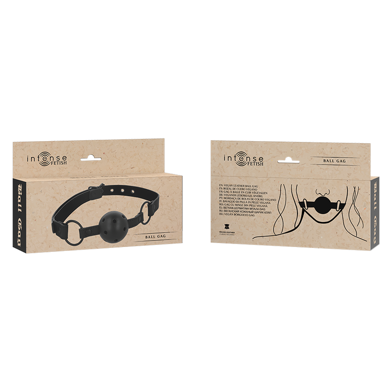INTENSE FETISH Fetish Billon-Balle Cuir Végétalien — accessoires inclus