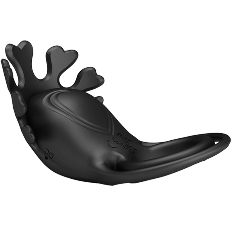 PRETTY LOVE MALE ANNEAU VIBRATEUR RUBEN 7 VIBRATIONS SILICONE NOIR — accessoires inclus