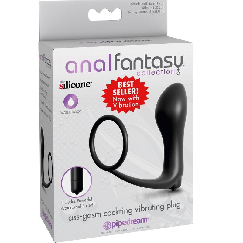 ANAL FANTASY ELITE COLLECTION Plug Vibrateur Ass-Gasm Cockring — vue alternative