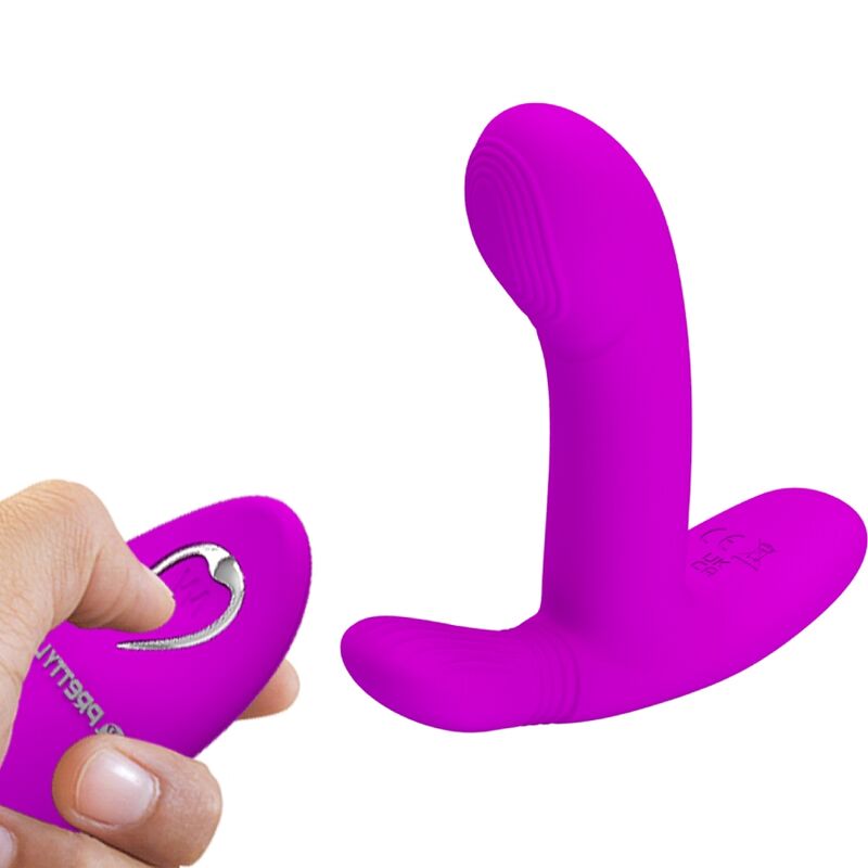 PRETTY LOVE FLIRTATION GERI CLITORIS MASSAGER ROSE TÉLÉCOMMANDE — accessoires inclus