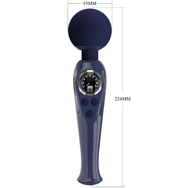 PRETTY LOVE LED Baguette Vibrante Skyler Bleu — accessoires inclus