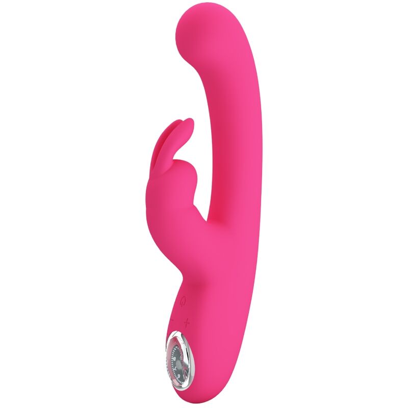 PRETTY LOVE LED Vibrateur Lamar Lapin Point G Rose — accessoires inclus